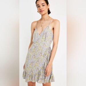 Free People All My Love Wrap Mini Dress, VGUC, Size L
